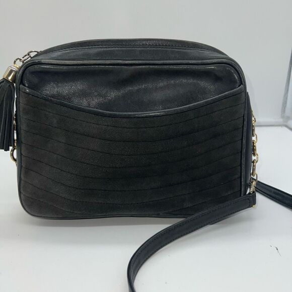 Bally Vintage Made in Italy Leather and Suede Crossbody Bag - Picture 1 of 15